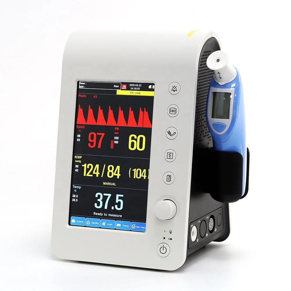 
Veterinary Equipment: PPM-T7V 7inch Professional Veterinary use Blood Pressure Vital Signs Monitor 