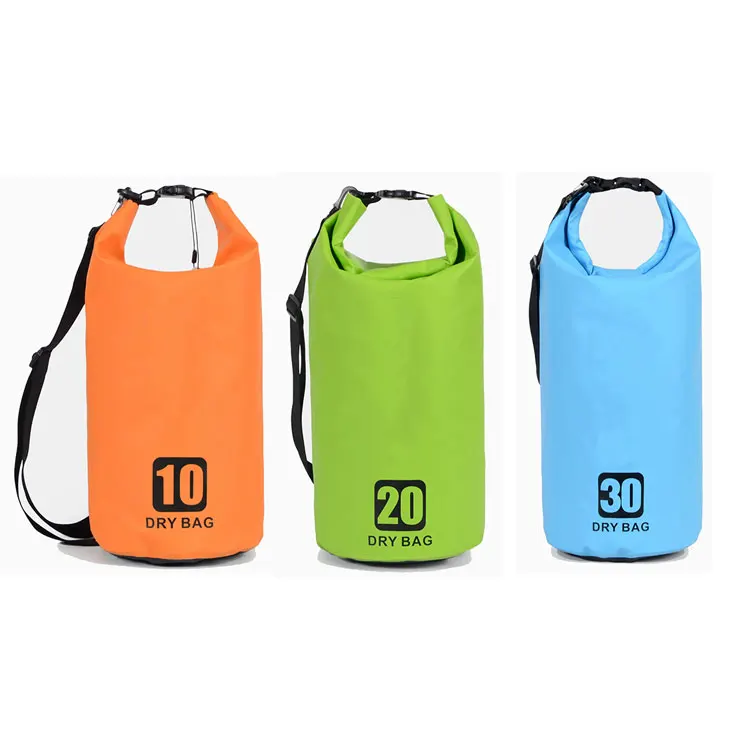 

Best Selling 20L Boating Floating Waterproof Dry Sack Backpack Bag, Orange green blue