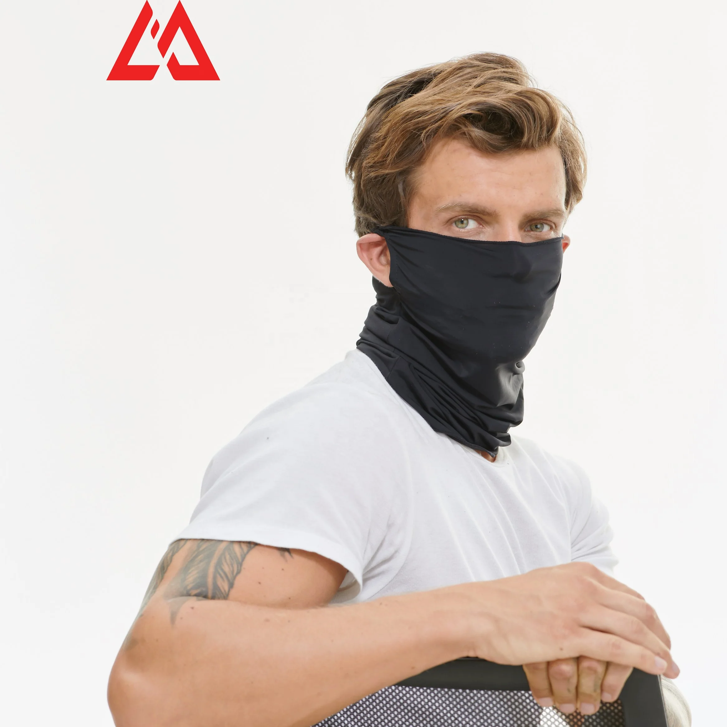 

New 2021 Style Anti Dust Breathable Cool Fitting Quick Drying Half Face cover Balaclava For Bicycle Sports Summer, Black / grey/green