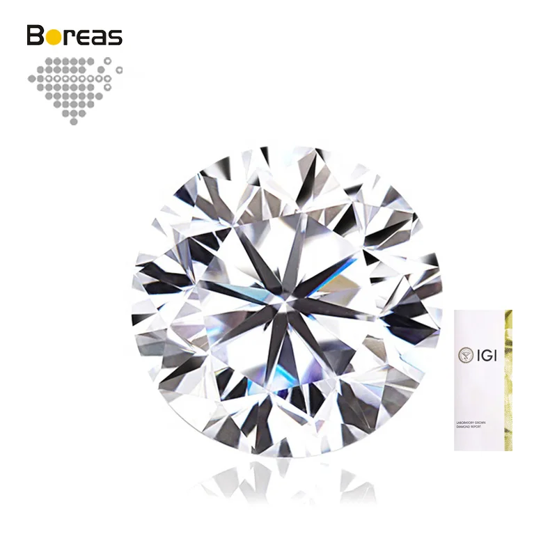 

Factory Super Quality 1.5ct Grown E Vvs Round Lab Synthetic Diamond With IGI Certificate Diamonds CVD