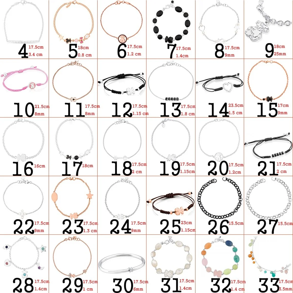 

2021 Fahmi S925 Silver Bracelet Elegant Sweet Beauty Gift Lady Bear Bracelet Original Jewelry Gift