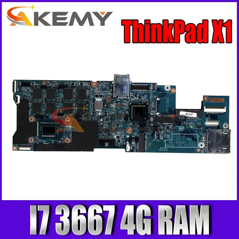 

For ThinkPad X1 Carbon 1st Gen first generation laptop motherboard 11246-1 with CPU I7 3667 RAM 4g FRU 04Y1994 100% test work