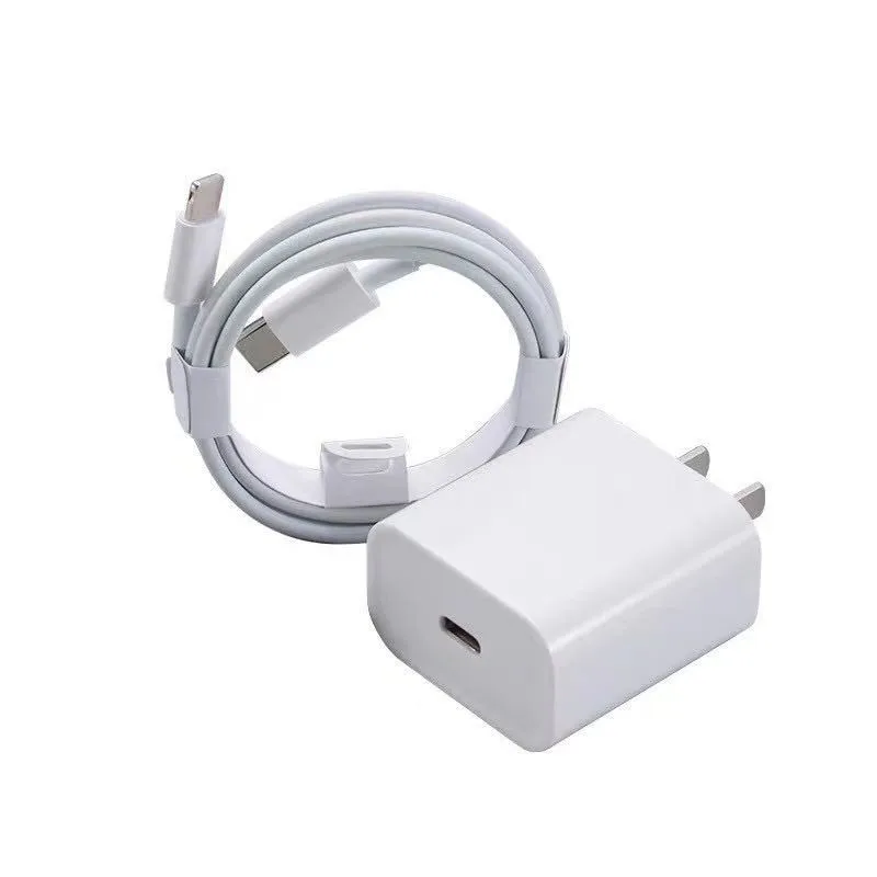 

18W/20W USB C Power Wall Charger Travel Plug EU/US Fast Charging Charger Cable for iPhone 12 /11/ Pro