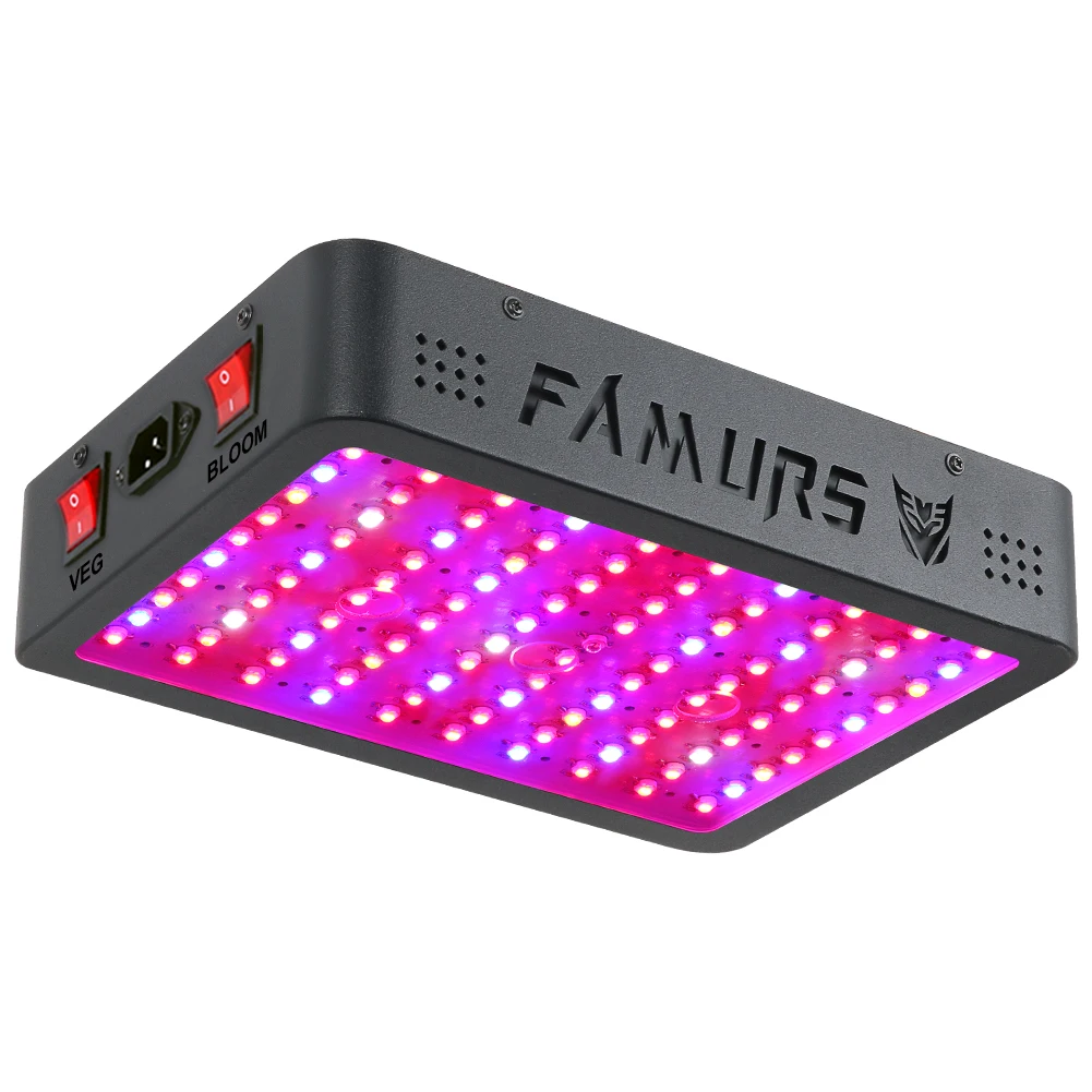 FAMURS Triple Chips 15W LEDs 1000W 2000W 3000W 4000W VEG BLOOM Switch LED Grow Light Full Spectrum for Greenhouse Indoor Plant