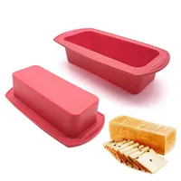 

BHD Brand BPA free Professional No-Stick Bakeware Premium Silicone Loaf Pan for Baking Bread Cake