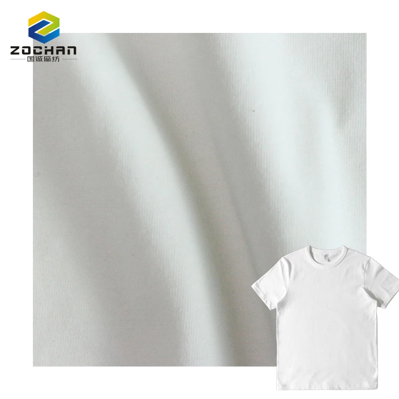 

best material new arrival 100% organic cotton single jersey GOTS GRS fabric for t shirt Garments dress