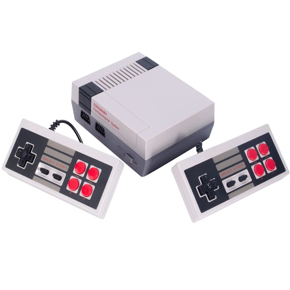 

Smart Retro Handheld Game Console Super Mini NES HD Output 600 Games With Dual Game Controllers, Grey