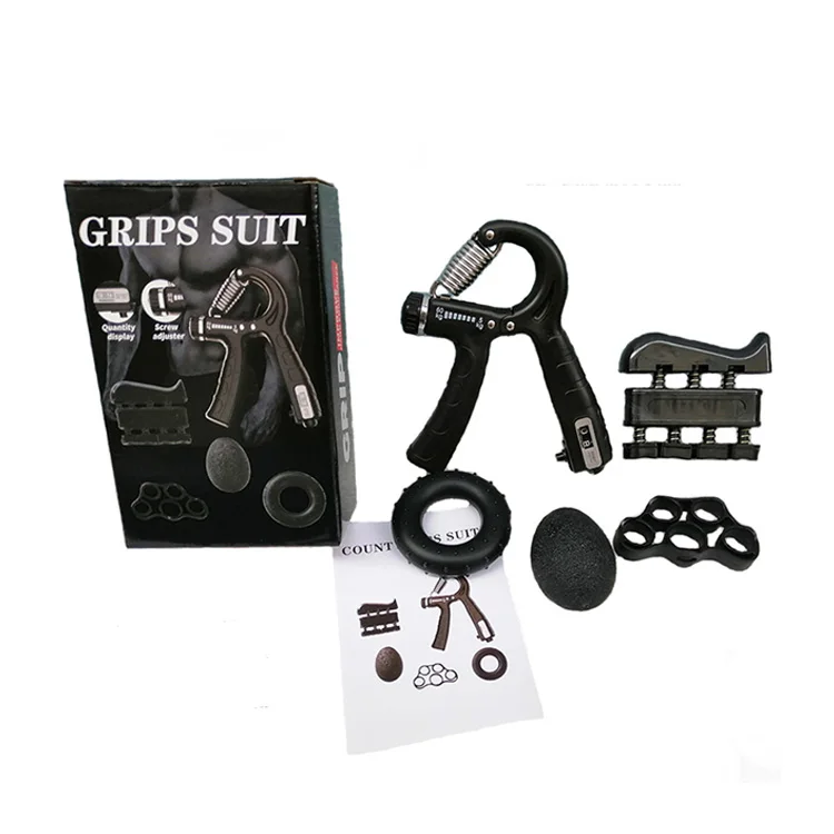 

Hand Expander Muscle Fitness Equipment gym soft foam exercise power hand grip training, Black