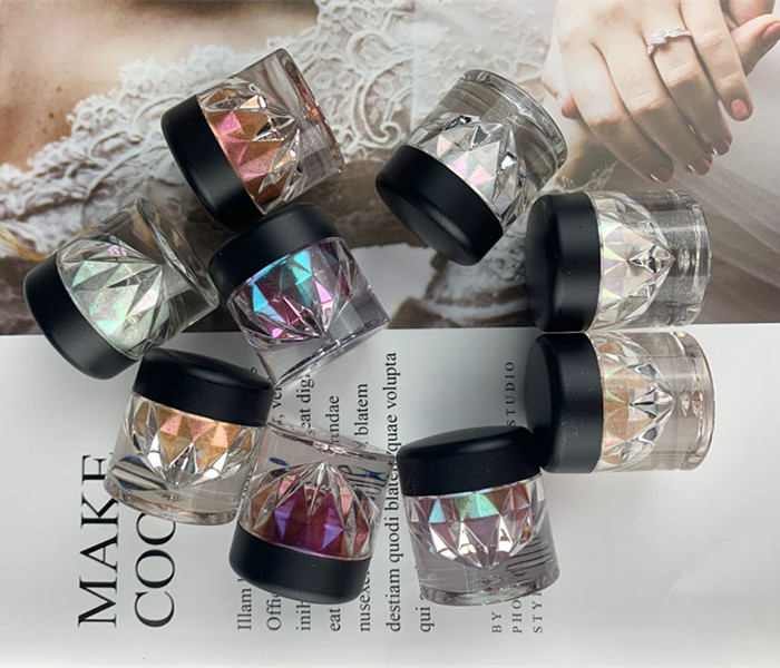 

Vegan glitter loose powder high pigment single eyeshadow custom private label for wholesale, 9colors