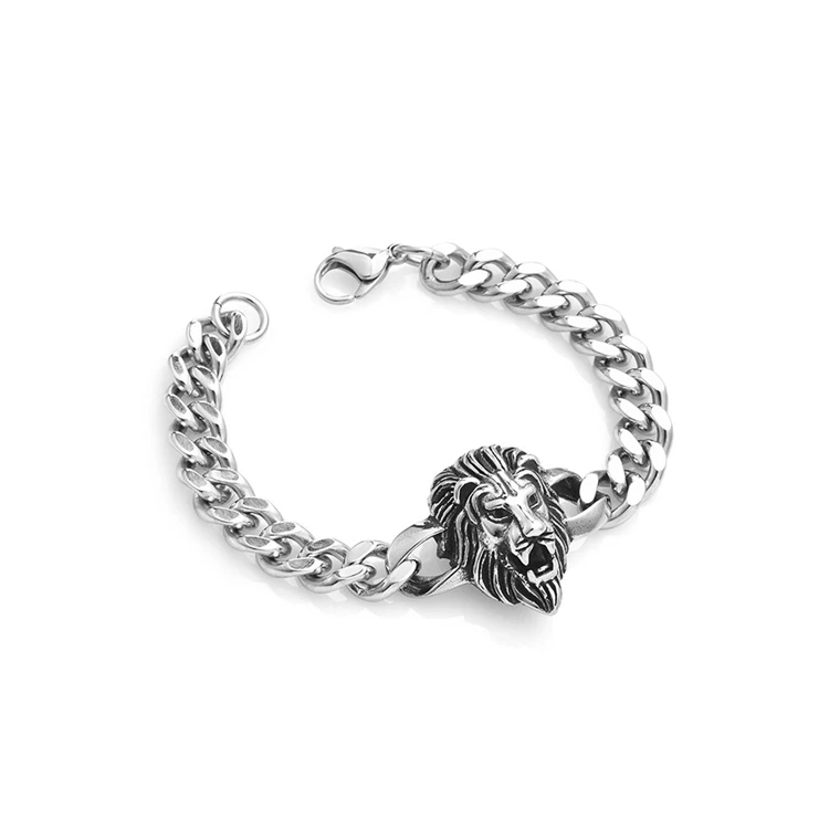 

Hot Sale Male Jewelry Men Stainless Steel Grinding Chain Cuban Bracelet