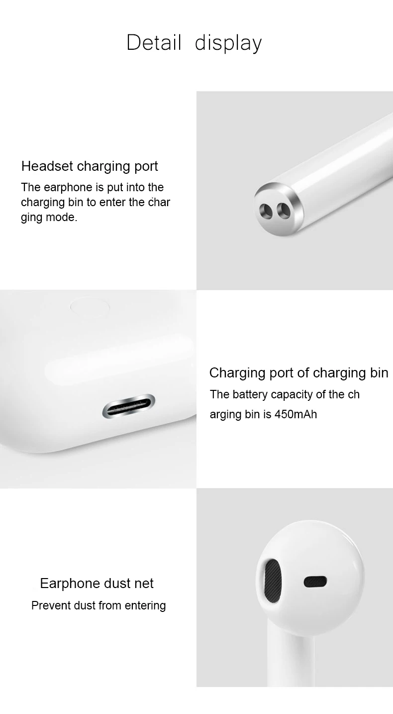 Perfect sound i12 noise cancelling headset touch control earphone for smart phone - ANKUX.COM