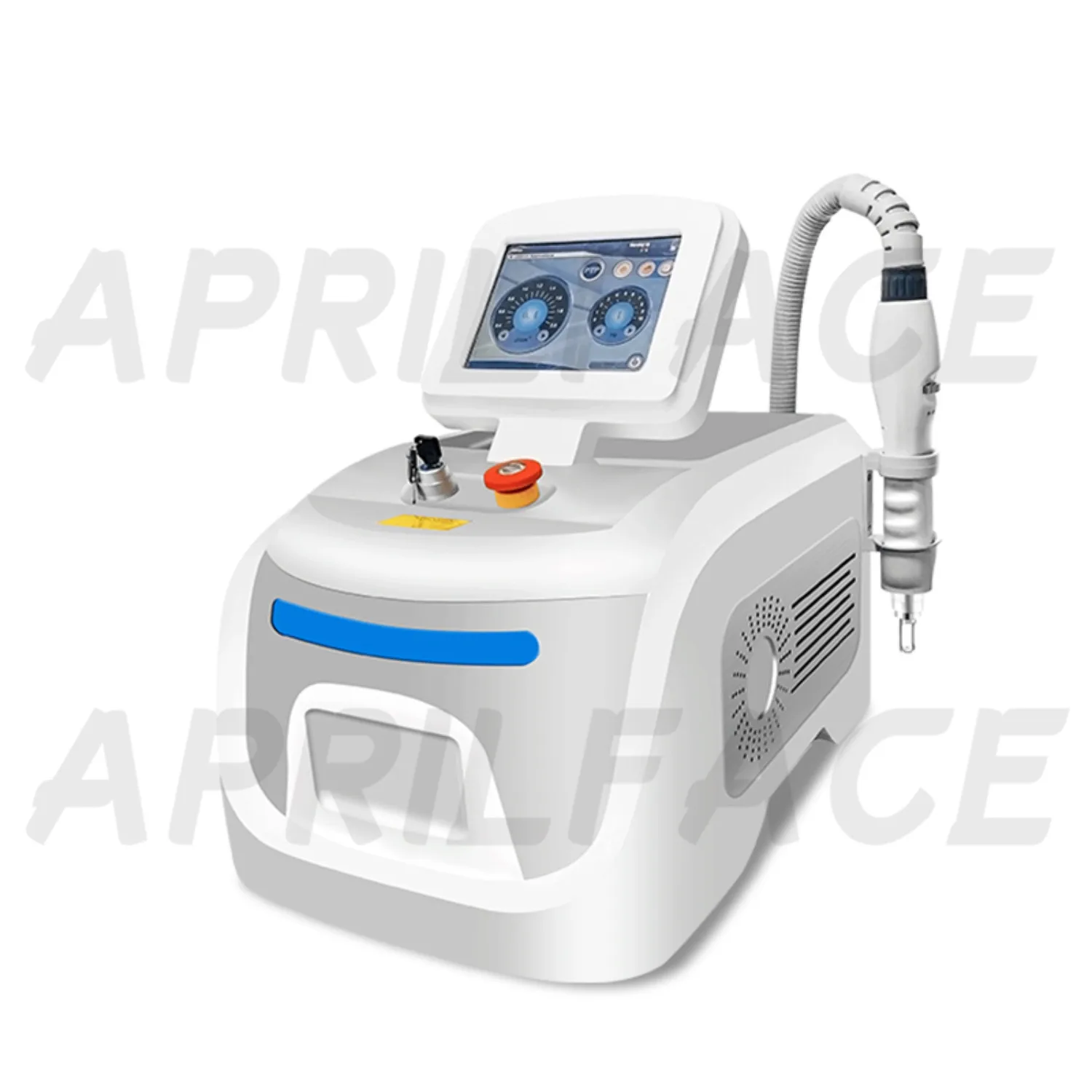 

5 Heads Pigment Removal Portable q-switch yag laser tomato peeling machine tattoo removal carbon laser peel machine, White/red