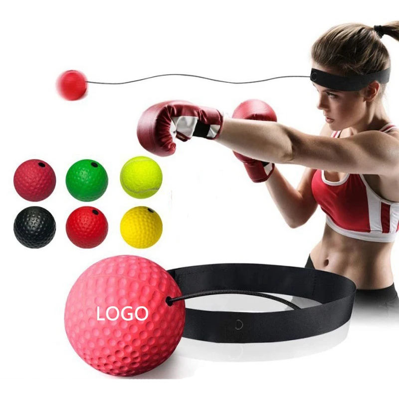 

Wholesale Custom Logo Exercise Boxing Speed Response Training Relfex Ball Agility Training Head-Mounted Boxing Ball For Fitness