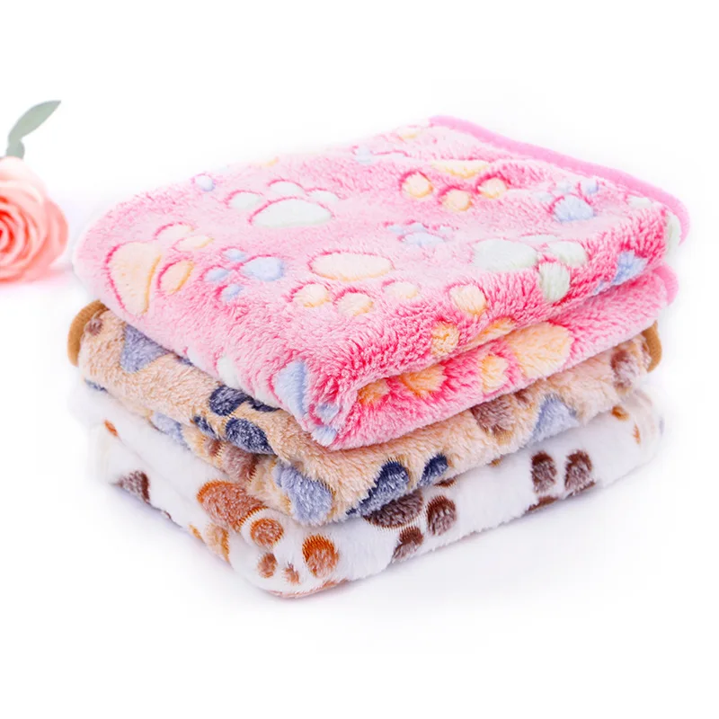 

New Style Wholesale Colorful Soft Coral Fleece Warm Pet Dog Cat Blankets Cushion Cover, Pink brownness creamy white purple coffee