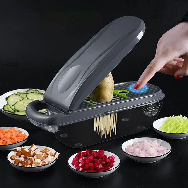

BBA115 Kitchen Chopping Artifact Multifunction Cut flowers Grater All-around Vegetable Cutter Home Potato Slicer
