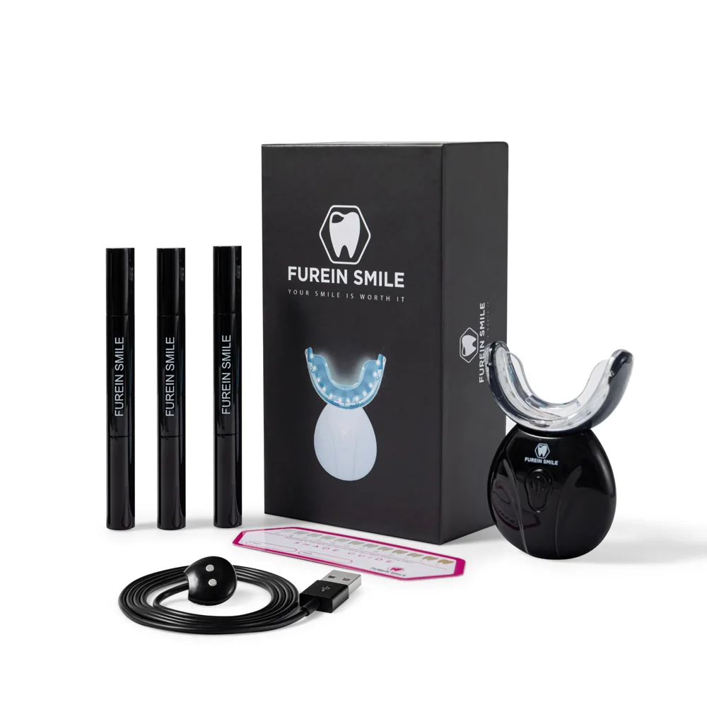 

Europe Best Seller Factory Supply Latest Design Rechargeable Teeth Whitening LED Kit, Black/white/pink