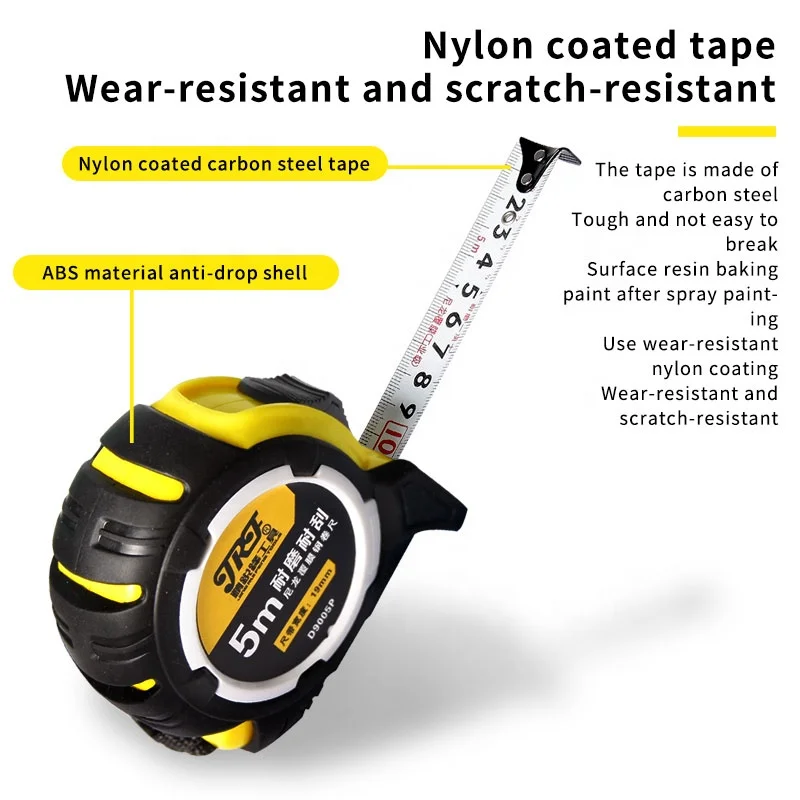 Waterproof Distance Measuring Tape Steel Tape Measure Nylon Resistance To Fall 