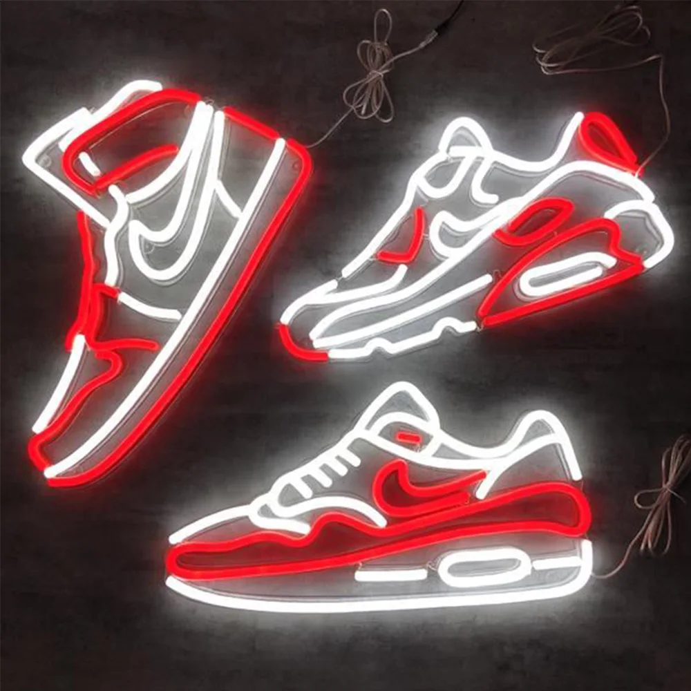 

Custom Led Neon Lights Logo 12V 3D shoes Sign Advertising Decoration Neon Sign