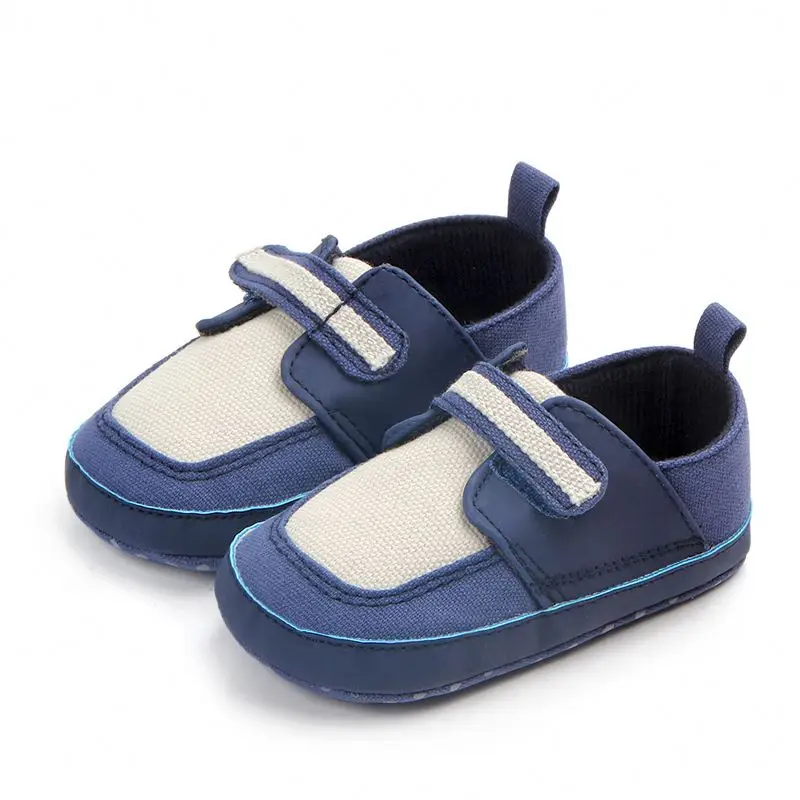 

New high quality patchwork solid soft sole autumn 0-12 months boys baby casual shoes, Blue/coffee/grey