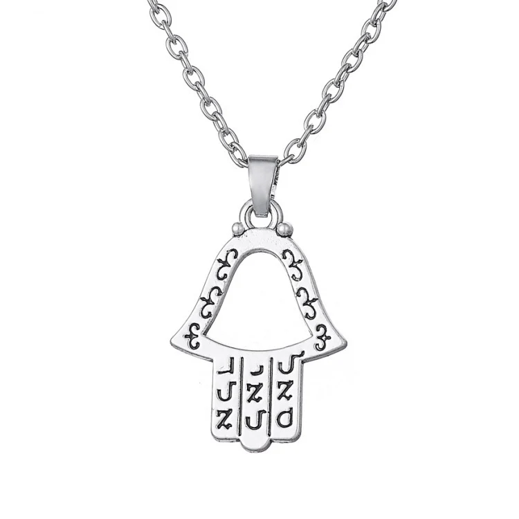 

2021 Sailing Jewelry Trendy Muslim Womens Necklace Islamic Prayer Necklace Muslim Sign Language Prayer Necklace