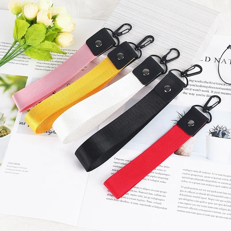 

Free Shipping Mobile Phone Strap Anti-fall Lanyard for Keys ID Card Holder Factory Wholesale Bracelet Wide Ribbon Hand Strap