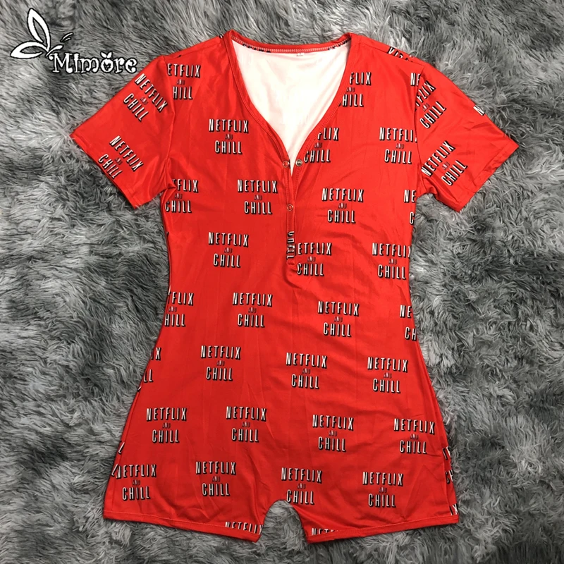 

onesie NETEFLIX and CHILL sexy custom NEW adult women onesie
