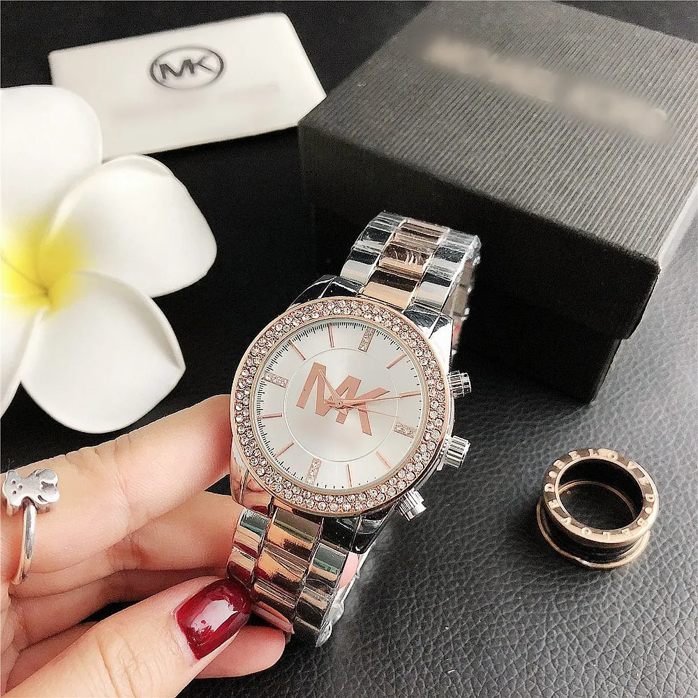 

Fashion quartz bee watch ladies watch high-end diamond-studded female watch waterproof, Rose gold