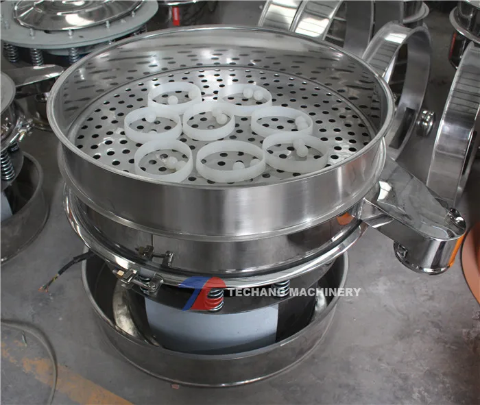 Stainless steel rotary vibrating screen/ circular vibrating sieve for starch