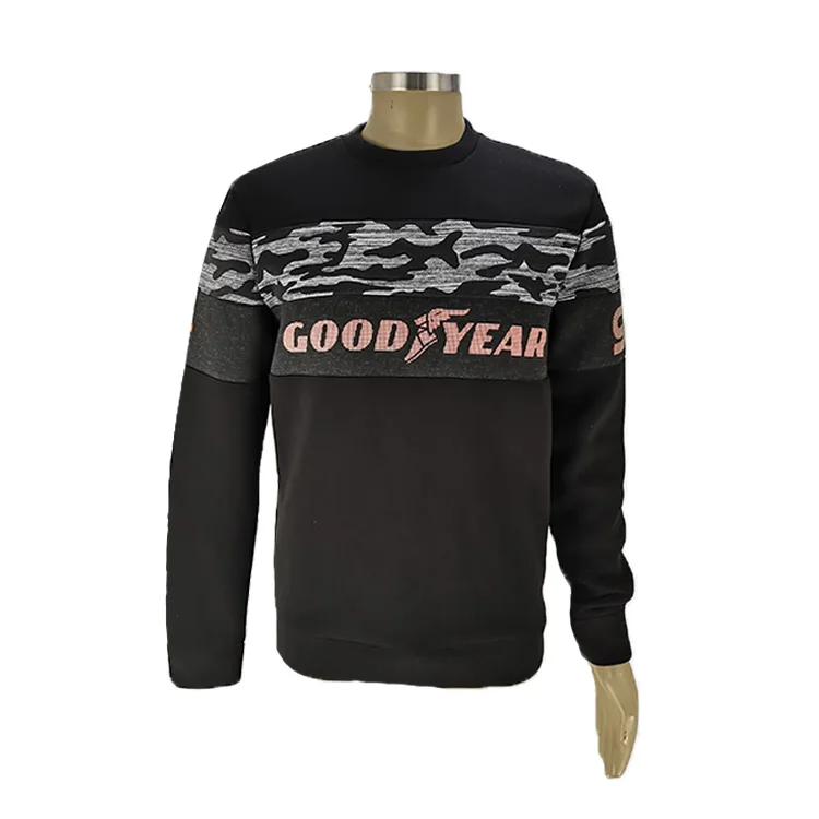 

2021 black Sweater men o-neck Knitted Polyester/Cotton Pullover Printed Sweaters for men