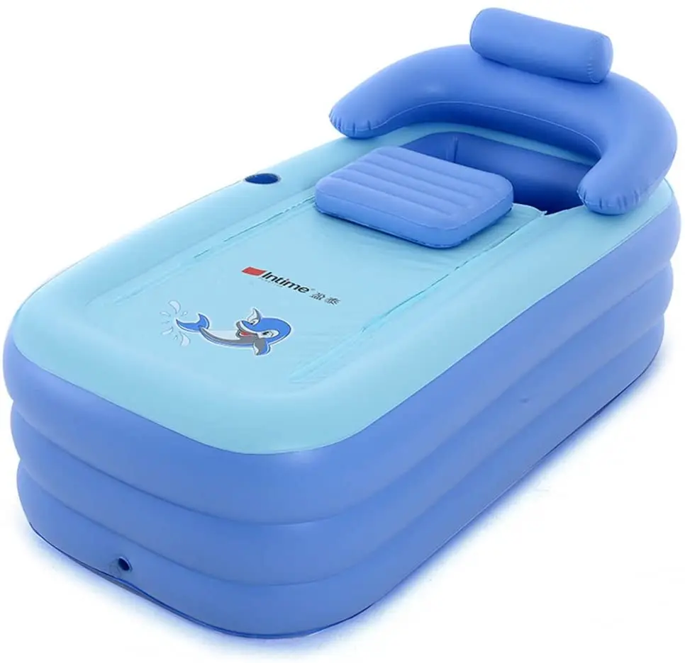 

Hot Sell PVC Foldable Inflatable Portable Air Bath Tub Adult, Blue