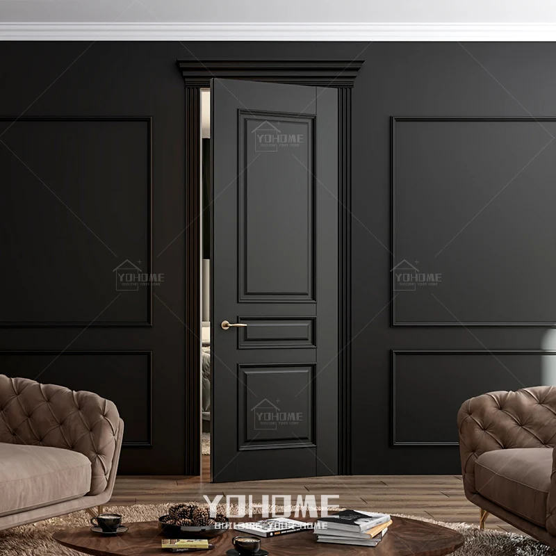 

Chinese top manufacturer wooden hdf mdf board doors royal european style interior doors for house pre-hung interior doors