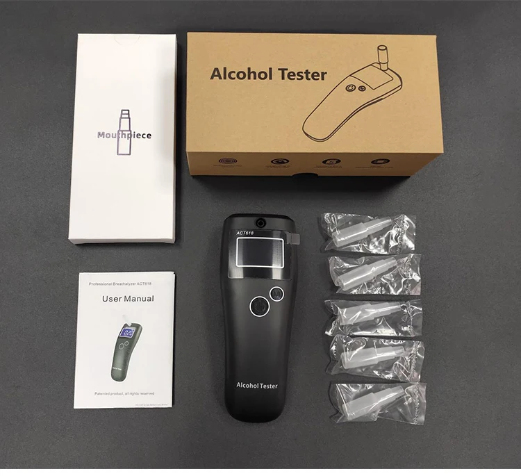 
Factory price professional LCD digital display alcohol tester breathalyzer 