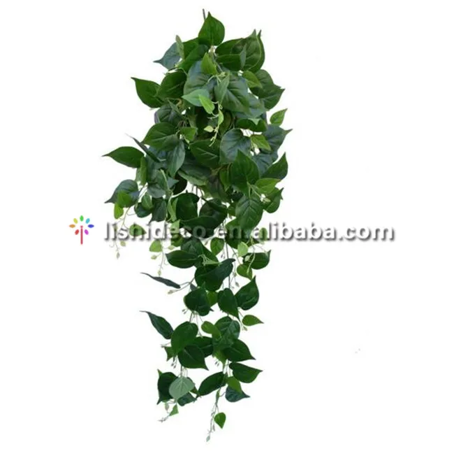 Green Color Artificial Ivy Leaves Plants Vine Wholesale For Garden Wall