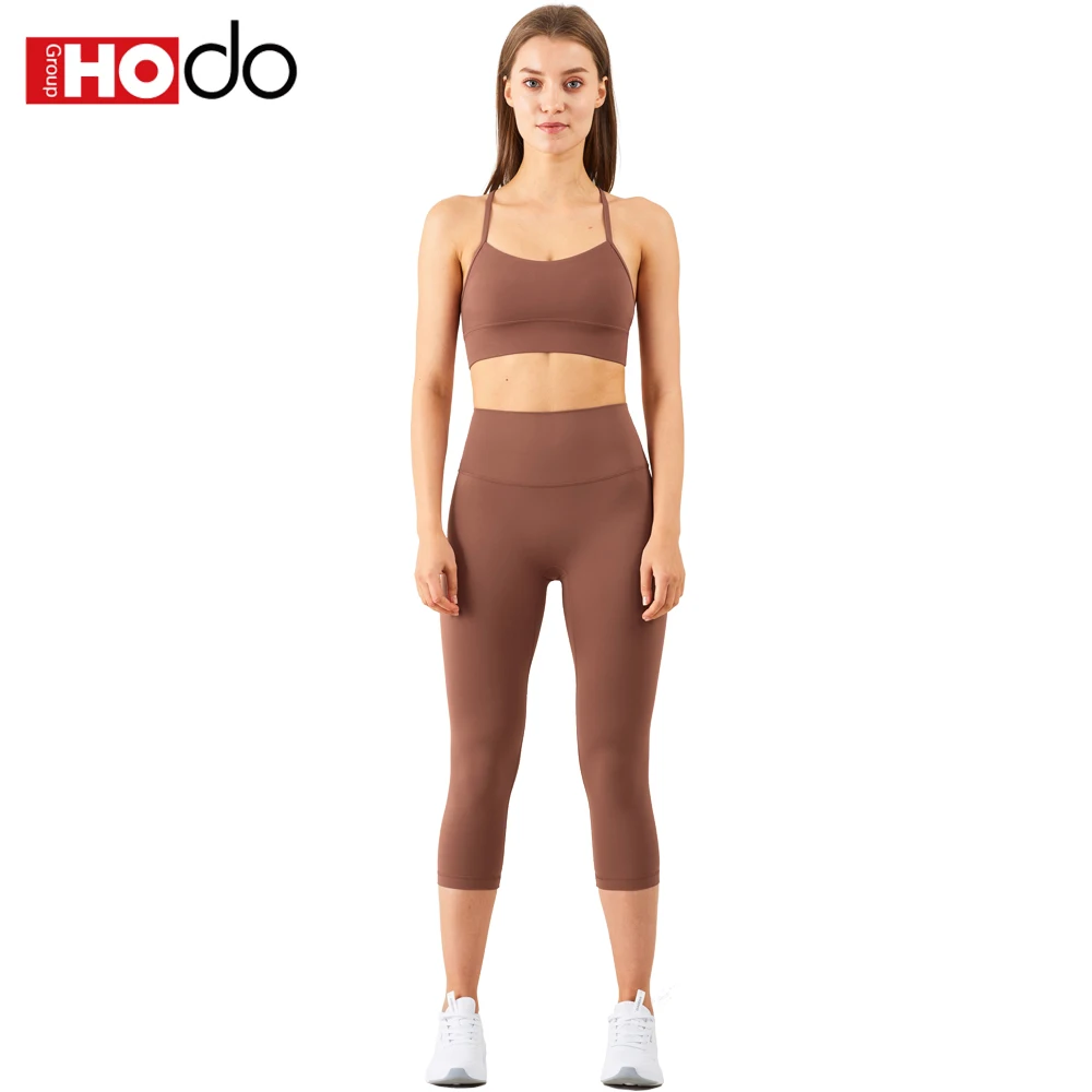 

Hodo Fashion Fitness & Yoga Wear High Waist Sports Trousers High Elastic Seamless Ladies Yoga Set, Multicolor is available