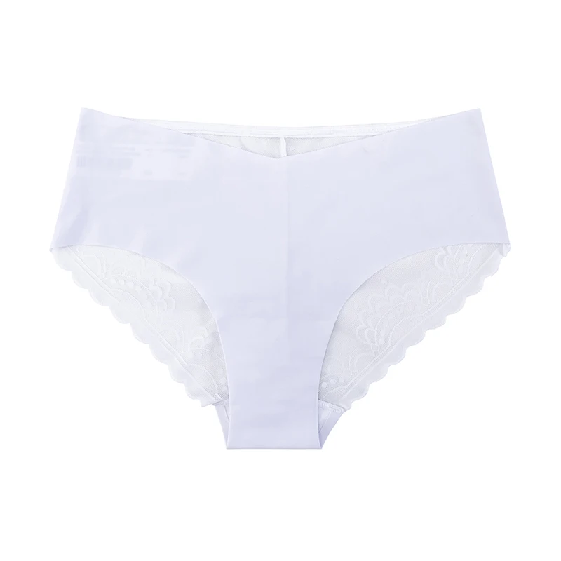 

Hot sale Factory direct Female trim lace underwear panties mid rise Plus Size seamless panties, As picture shown