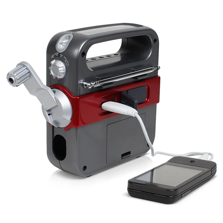 
Built-in Led Light AM/FM Emergency Radio with Phone Charge 