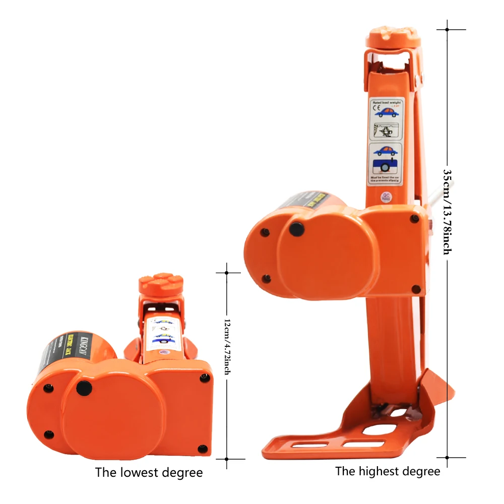 12v Electric Car Jack And Wrench 3t 35cm Scissor Jack Electric Wrench