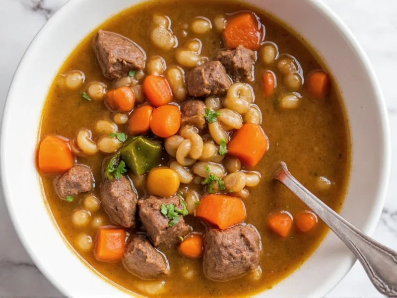 Perfect Slow Cooker Beef Barley Soup Recipe | Easy & Hearty