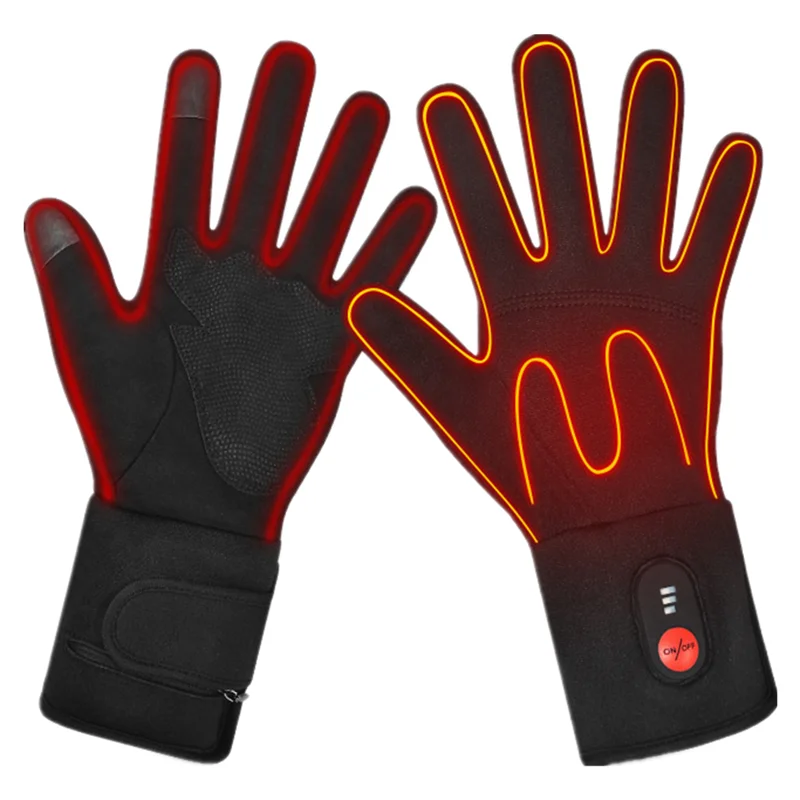 

Savior Rechargeable Electric Battery Heated Gloves for Men and Women Outdoor Indoor Battery Powered Hand Warmer Glove, Black