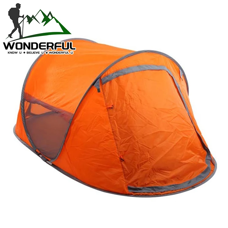 

Customized Oxford Family 2 3 Person Travel Beach Folding Waterproof Pop Up Outdoor Camping Tent