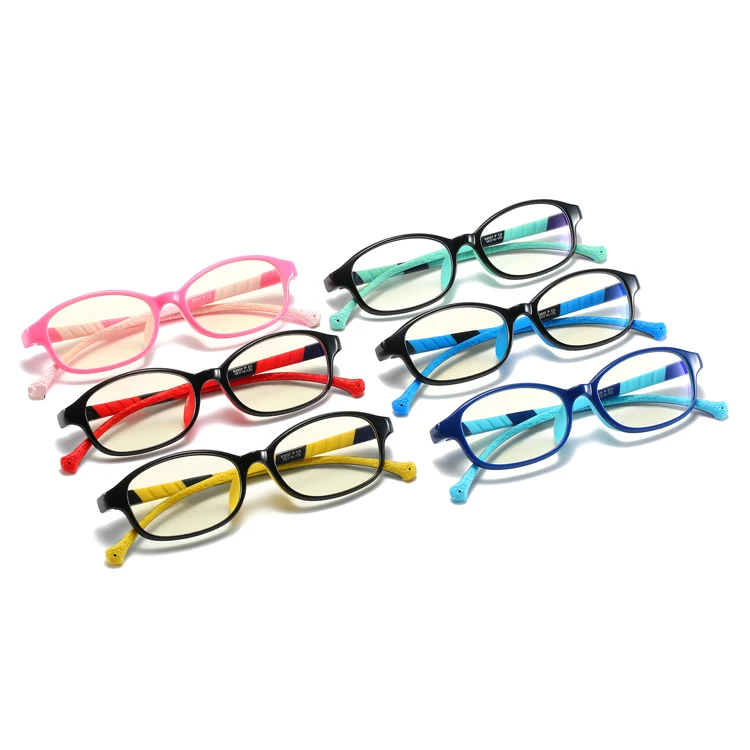 

New soft robber kids blue blocking glasses computer glasses anti blue eyewear