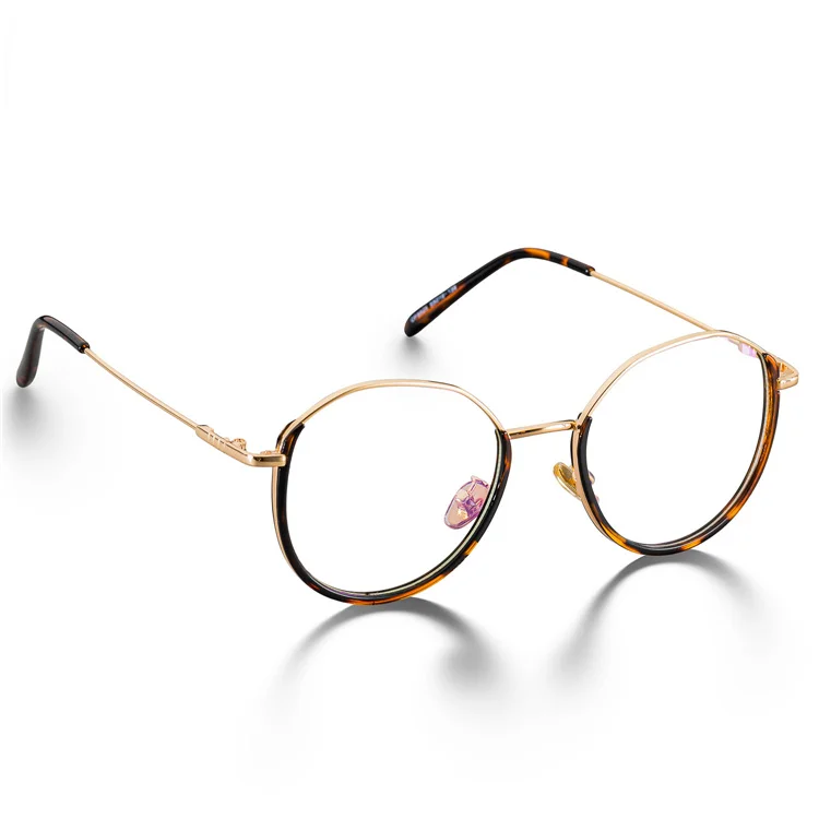 

51032 Half-frame glasses men's plain glasses women's myopia glasses can be equipped with lenses large face optical frame