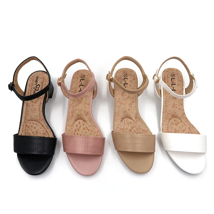 

2021 ladies sandals buckle strap snake womens shoes Chunky custom slides woman summer footwear sandal heels for ladies