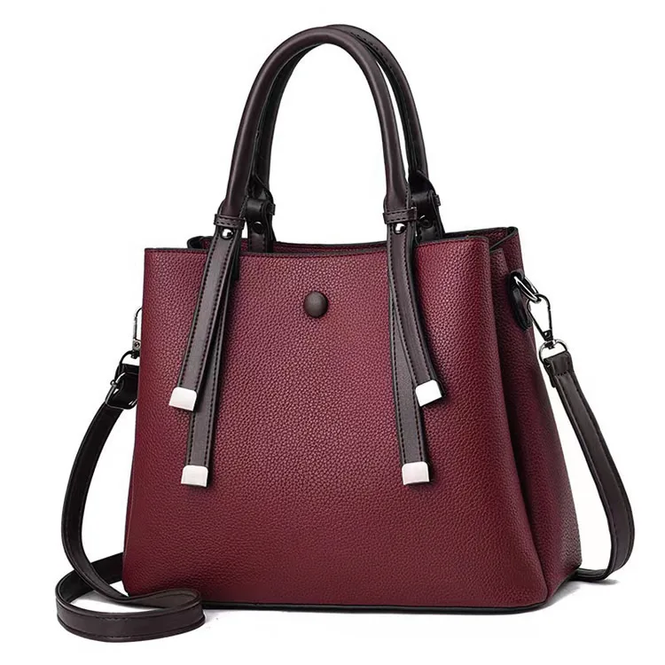 

CB604 Cheaper non branded ladies pu leather hand bags office handbag women