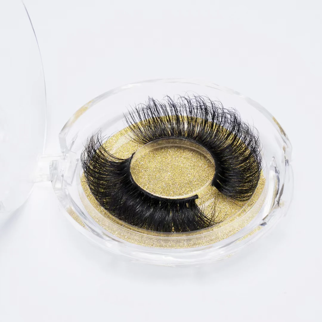 

Handmade 100% fluffy private label lashes 3d real thick full strip mink lashes eyelashes wholesale, Black