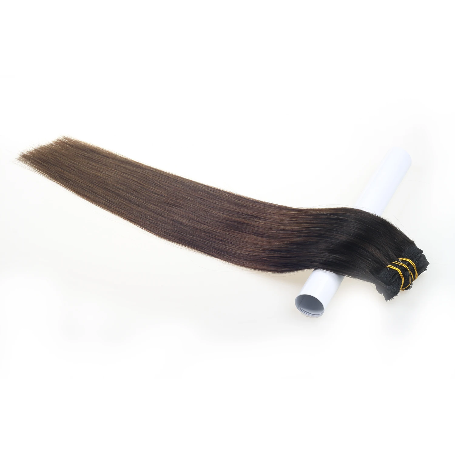 

Hot Sale Double Sided Ombre Color Clip Ins Brazilian Hair Extensions Virgin Remy Human Hair Clip In Hair Extensions