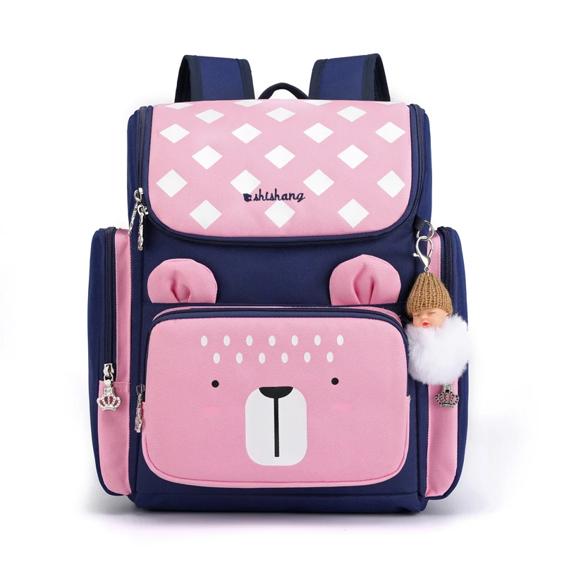 

New Customized Stylish Pink Red Blue Teenager Book Bag Different School Bag Backpack For Kid Girl Boy Model