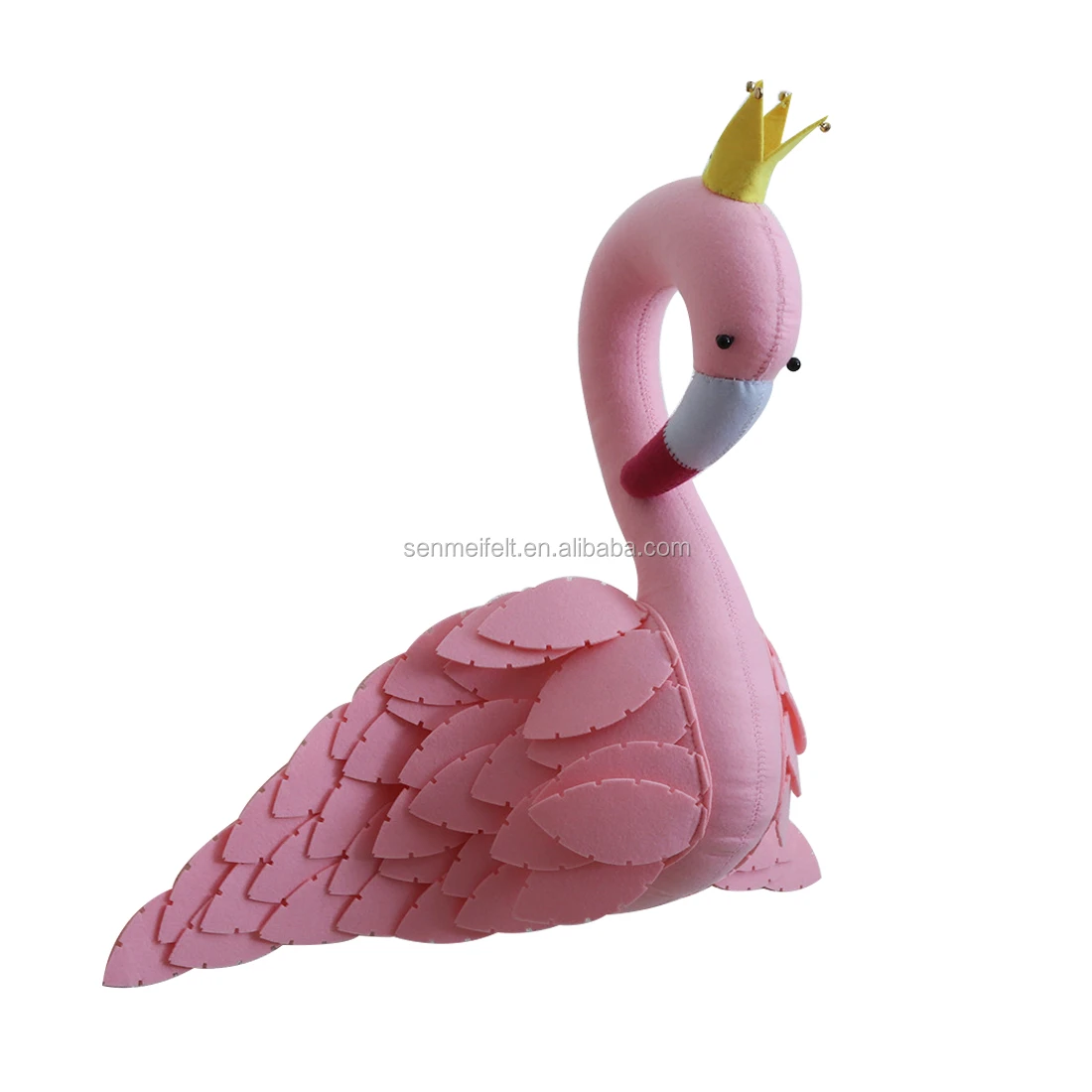 Home And Nursery Decor Felt Animal Wall Mount 3d Animal Head Wall Mount