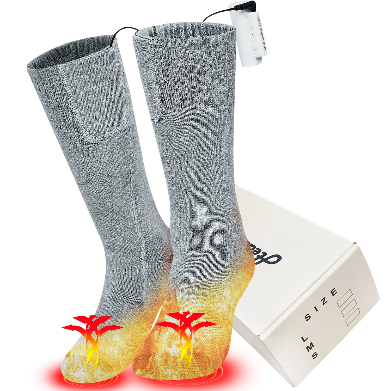 

Hot Selling Adult Winter Sports Foot Warmer heated Socks and Gloves Custom Logo Men, Custom color