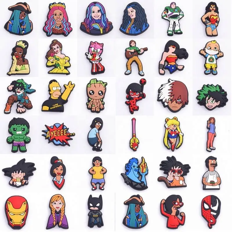

cartoon shoe charms Shoes Accessories Ornaments Fit For designer Charms